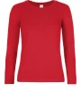 B&C Damen-Langarmshirt #E190 T-Shirts personalisierbar
