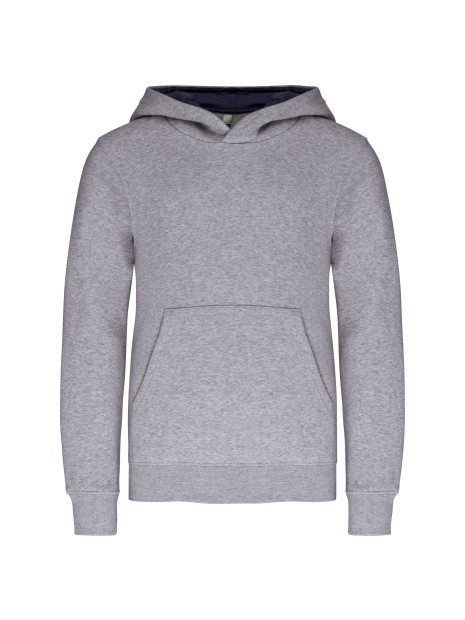 KARIBAN Sweat-shirt capuche contrastée enfant /api/colors/1976eb1a-f99c-4dca-a395-73968b964f05 personnalisable