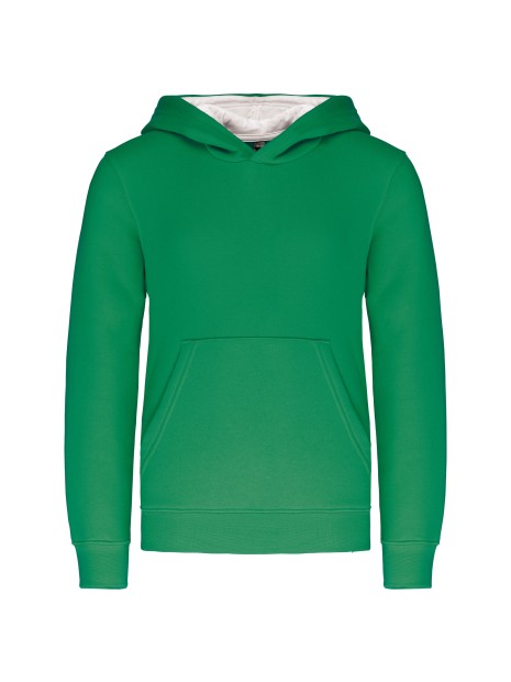KARIBAN Sweat-shirt capuche contrastée enfant /api/colors/39d480c5-9492-49dd-ba3f-25a56f687fe7 personnalisable