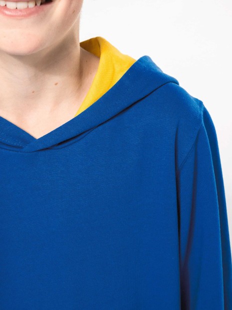 Sweat-shirts à personnaliser KARIBAN Sweat-shirt capuche contrastée enfant 