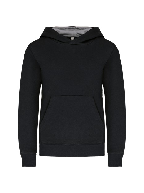 KARIBAN Sweat-shirt capuche contrastée enfant /api/colors/09f91aac-0792-4d96-adcd-10a6ab672e30 personnalisable