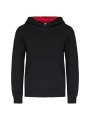 KARIBAN Sweat-shirt capuche contrastée enfant /api/colors/b084ccc6-964d-4c40-a33e-0f276869188a personnalisable
