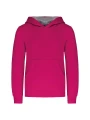 KARIBAN Sweat-shirt capuche contrastée enfant /api/colors/3d5a50f9-ce81-435c-aee0-e9d0985a73b3 personnalisable