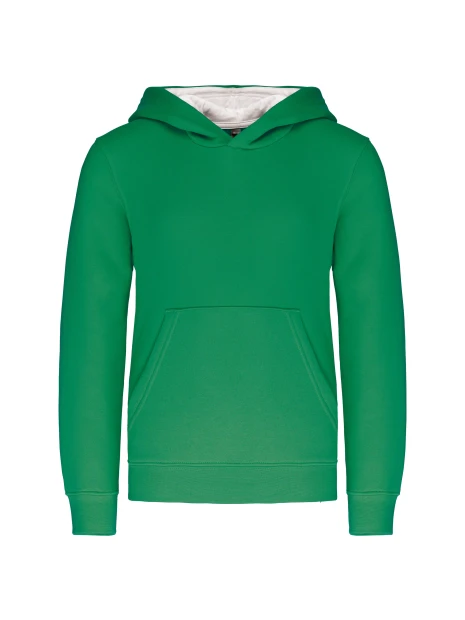KARIBAN Sweat-shirt capuche contrastée enfant /api/colors/39d480c5-9492-49dd-ba3f-25a56f687fe7 personnalisable