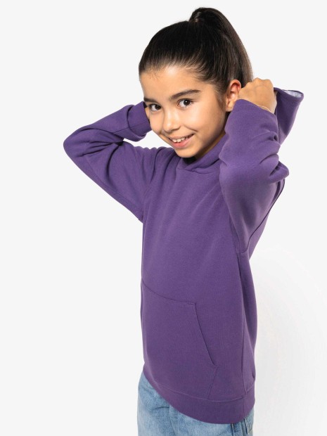 Sweat-shirts à personnaliser KARIBAN Sweat-shirt capuche contrastée enfant 