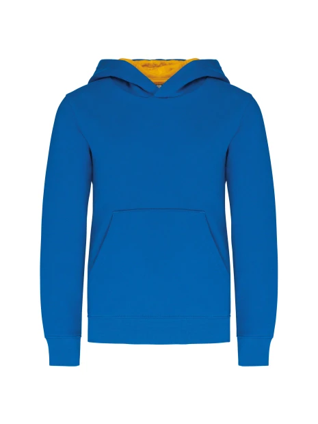 KARIBAN Sweat-shirt capuche contrastée enfant /api/colors/b18501af-6d2c-408f-b77f-7928eff281d5 personnalisable
