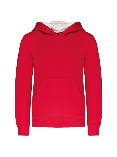 KARIBAN Sweat-shirt capuche contrastée enfant /api/colors/b7356eda-6c72-4d03-829c-6a61c9e04b1f personnalisable