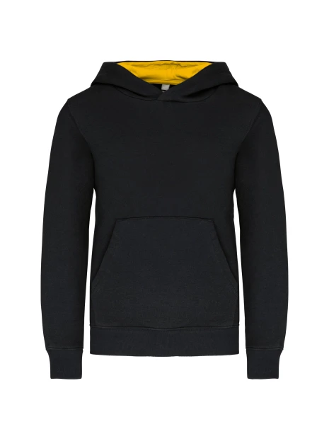 KARIBAN Sweat-shirt capuche contrastée enfant /api/colors/20a7a408-8f15-4eed-a4f8-474d4f754ccf personnalisable