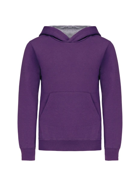 KARIBAN Sweat-shirt capuche contrastée enfant /api/colors/e1c51d81-d9a1-4e04-a8ae-bb43c40a9d58 personnalisable