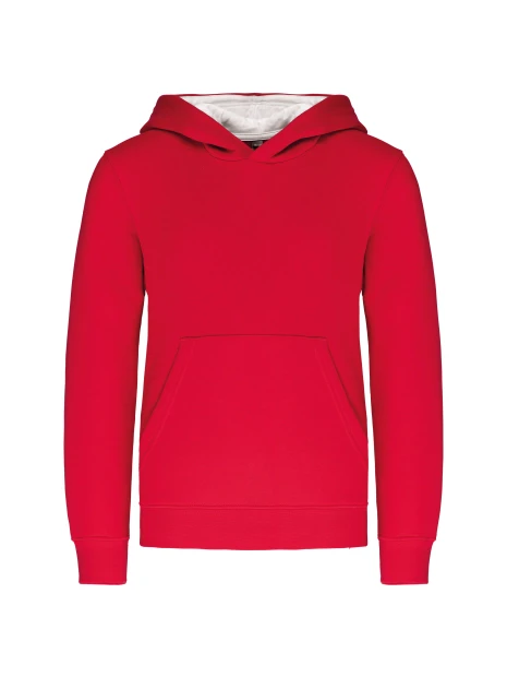 KARIBAN Sweat-shirt capuche contrastée enfant /api/colors/b7356eda-6c72-4d03-829c-6a61c9e04b1f personnalisable