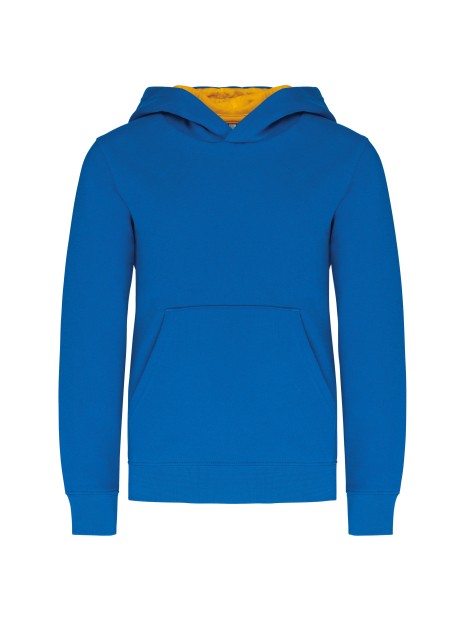KARIBAN Sweat-shirt capuche contrastée enfant /api/colors/b18501af-6d2c-408f-b77f-7928eff281d5 personnalisable