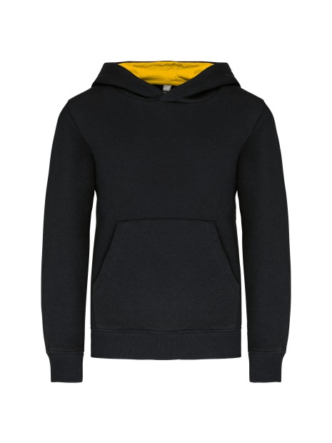 KARIBAN Sweat-shirt capuche contrastée enfant /api/colors/20a7a408-8f15-4eed-a4f8-474d4f754ccf personnalisable