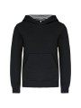 KARIBAN Sweat-shirt capuche contrastée enfant /api/colors/09f91aac-0792-4d96-adcd-10a6ab672e30 personnalisable