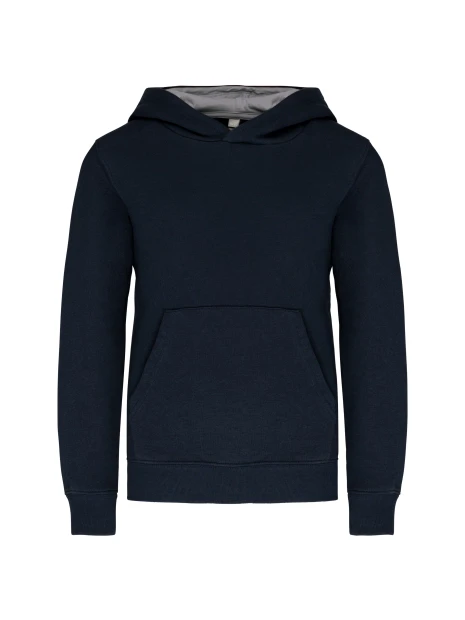 KARIBAN Sweat-shirt capuche contrastée enfant /api/colors/2a00f319-11df-4ed0-8339-535e7585d285 personnalisable