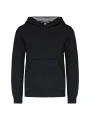 KARIBAN Sweat-shirt capuche contrastée enfant /api/colors/09f91aac-0792-4d96-adcd-10a6ab672e30 personnalisable