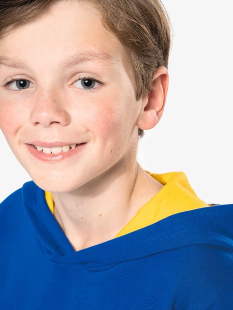 Sweat-shirts à personnaliser KARIBAN Sweat-shirt capuche contrastée enfant 