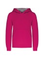 KARIBAN Sweat-shirt capuche contrastée enfant /api/colors/3d5a50f9-ce81-435c-aee0-e9d0985a73b3 personnalisable