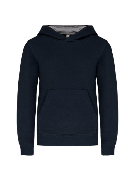 KARIBAN Sweat-shirt capuche contrastée enfant /api/colors/2a00f319-11df-4ed0-8339-535e7585d285 personnalisable