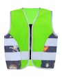 Fluo vestjes KORNTEX Children´s Safety Vest Action Aerospace CO² Neutral voor bedrukking &amp; borduring