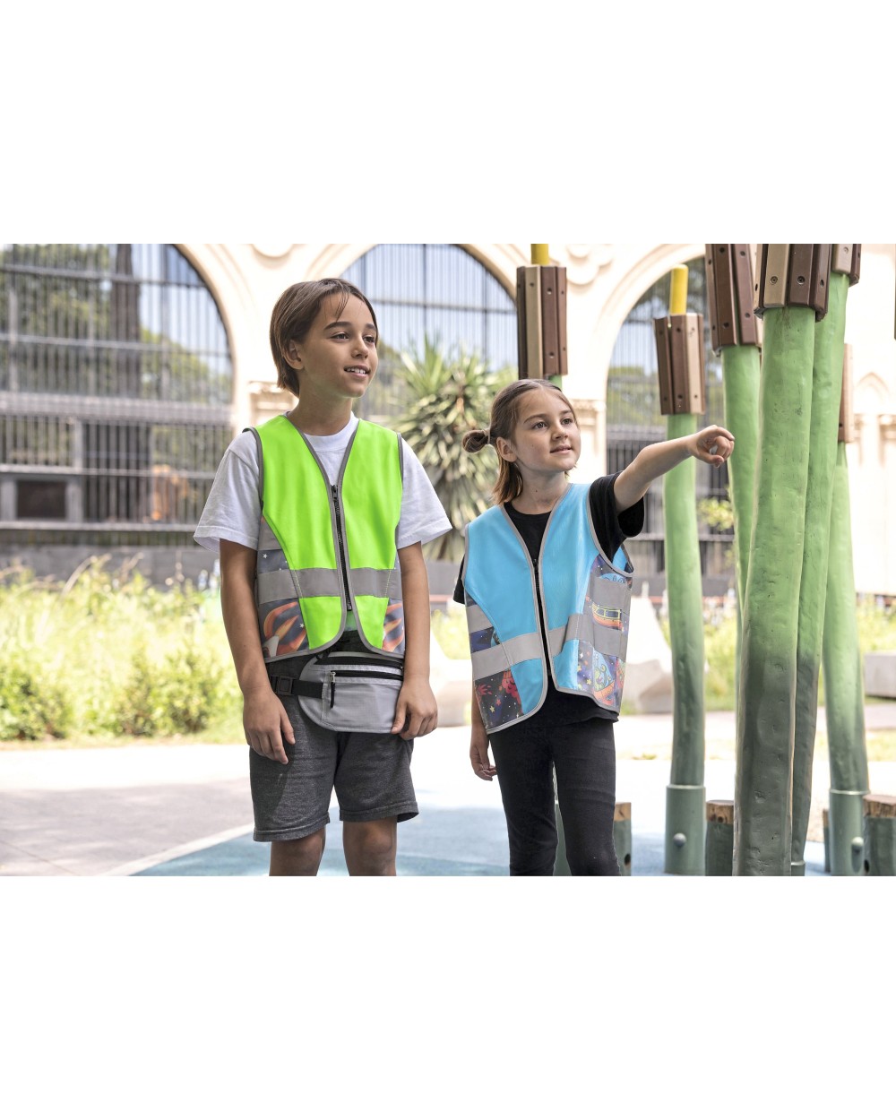 Fluo vestjes KORNTEX Children´s Safety Vest Action Aerospace CO² Neutral voor bedrukking &amp; borduring