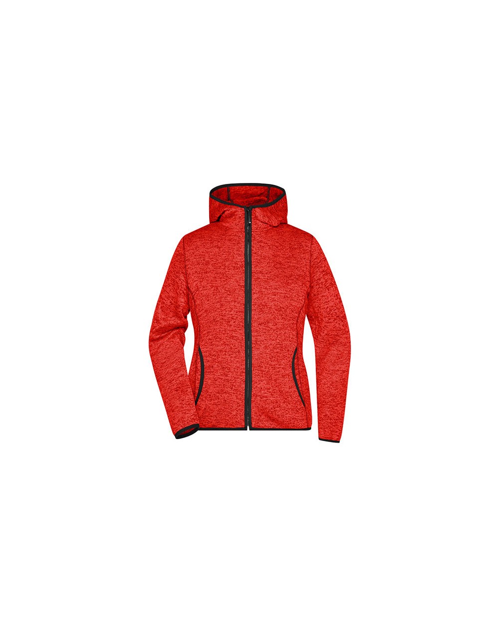 JAMES & NICHOLSON Ladies´ Knitted Fleece Hoody Sweatshirts personalisierbar