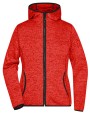 JAMES & NICHOLSON Ladies´ Knitted Fleece Hoody Sweatshirts personalisierbar