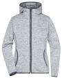 JAMES & NICHOLSON Ladies´ Knitted Fleece Hoody Sweatshirts personalisierbar