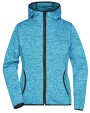 Sweaters & hoodies JAMES & NICHOLSON Ladies` Knitted Fleece Hoody voor bedrukking &amp; borduring