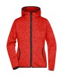 JAMES & NICHOLSON Ladies´ Knitted Fleece Hoody Sweatshirts personalisierbar