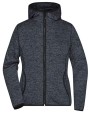JAMES & NICHOLSON Ladies´ Knitted Fleece Hoody Sweatshirts personalisierbar