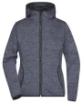 JAMES & NICHOLSON Ladies´ Knitted Fleece Hoody Sweatshirts personalisierbar