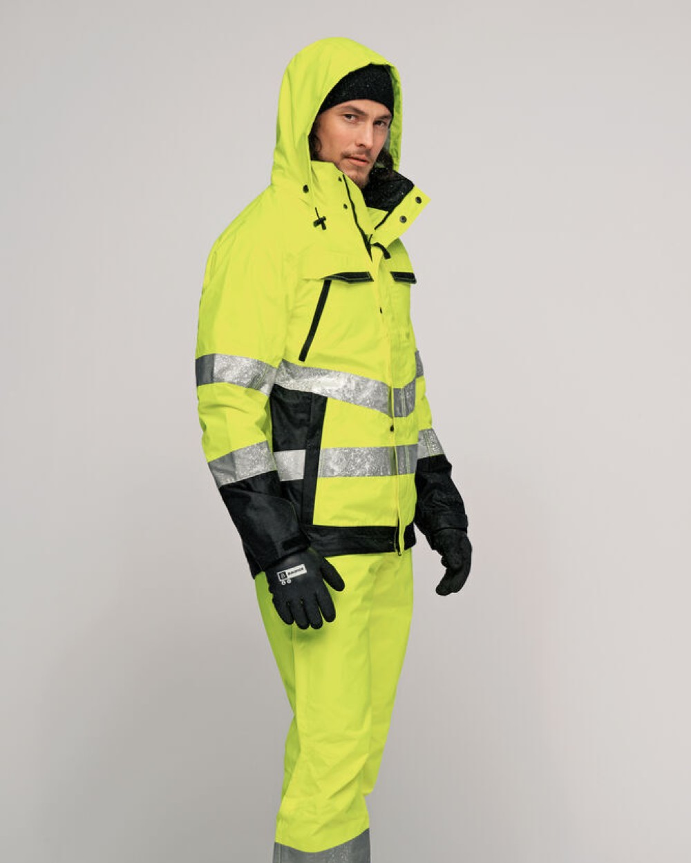 JOBMAN 2933 Shell Hose Hi-Vis Hosen personalisierbar