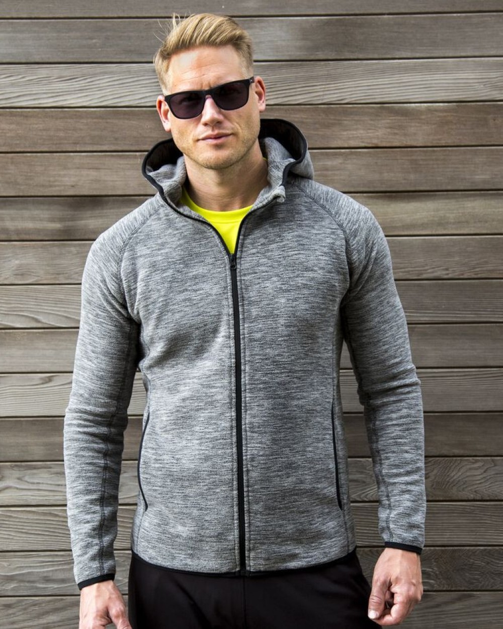 Laines polaires personnalisable SPIRO MENS MICROFLEECE HOODI