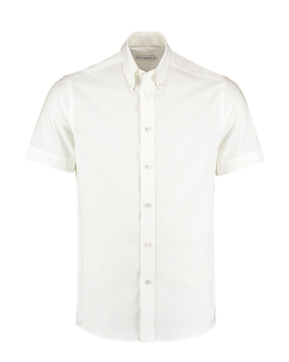 Hemden KUSTOM KIT Tailored Fit Premium Oxford Shirt SSL voor bedrukking &amp; borduring