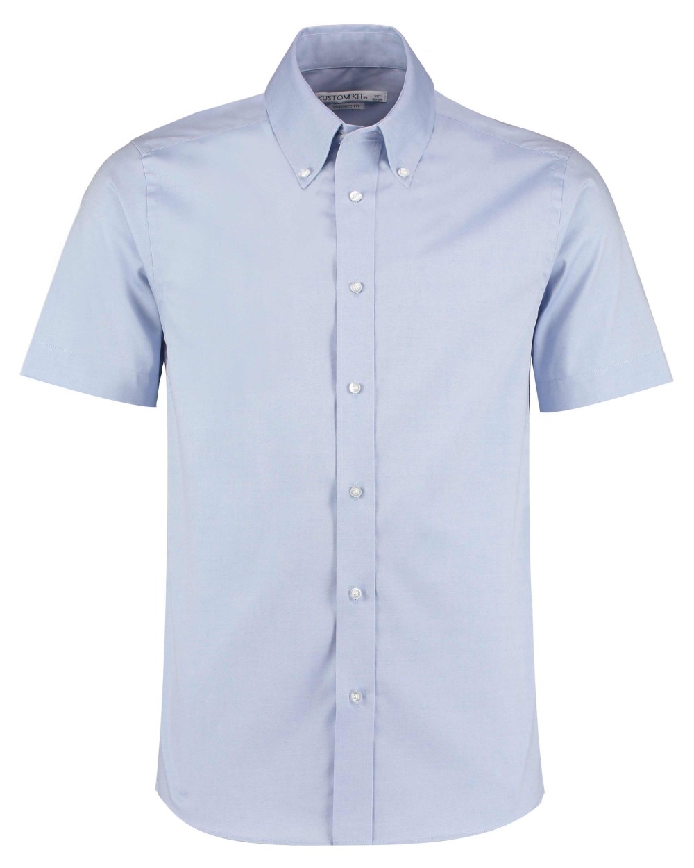 KUSTOM KIT Tailored Fit Premium Oxford Shirt SSL Hemden personalisierbar