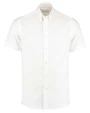 Hemden KUSTOM KIT Tailored Fit Premium Oxford Shirt SSL voor bedrukking &amp; borduring