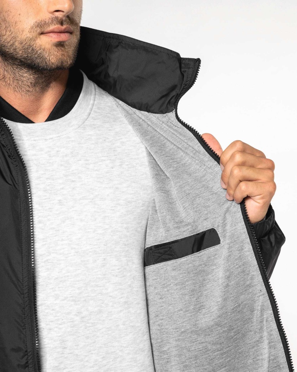 Jassen KARIBAN Gevoerde windbreaker heren voor bedrukking &amp; borduring