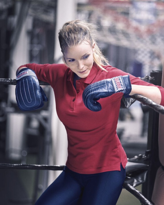 Polo's PRINTER Surf Long Sleeve 
Polo Pique Dames voor bedrukking &amp; borduring