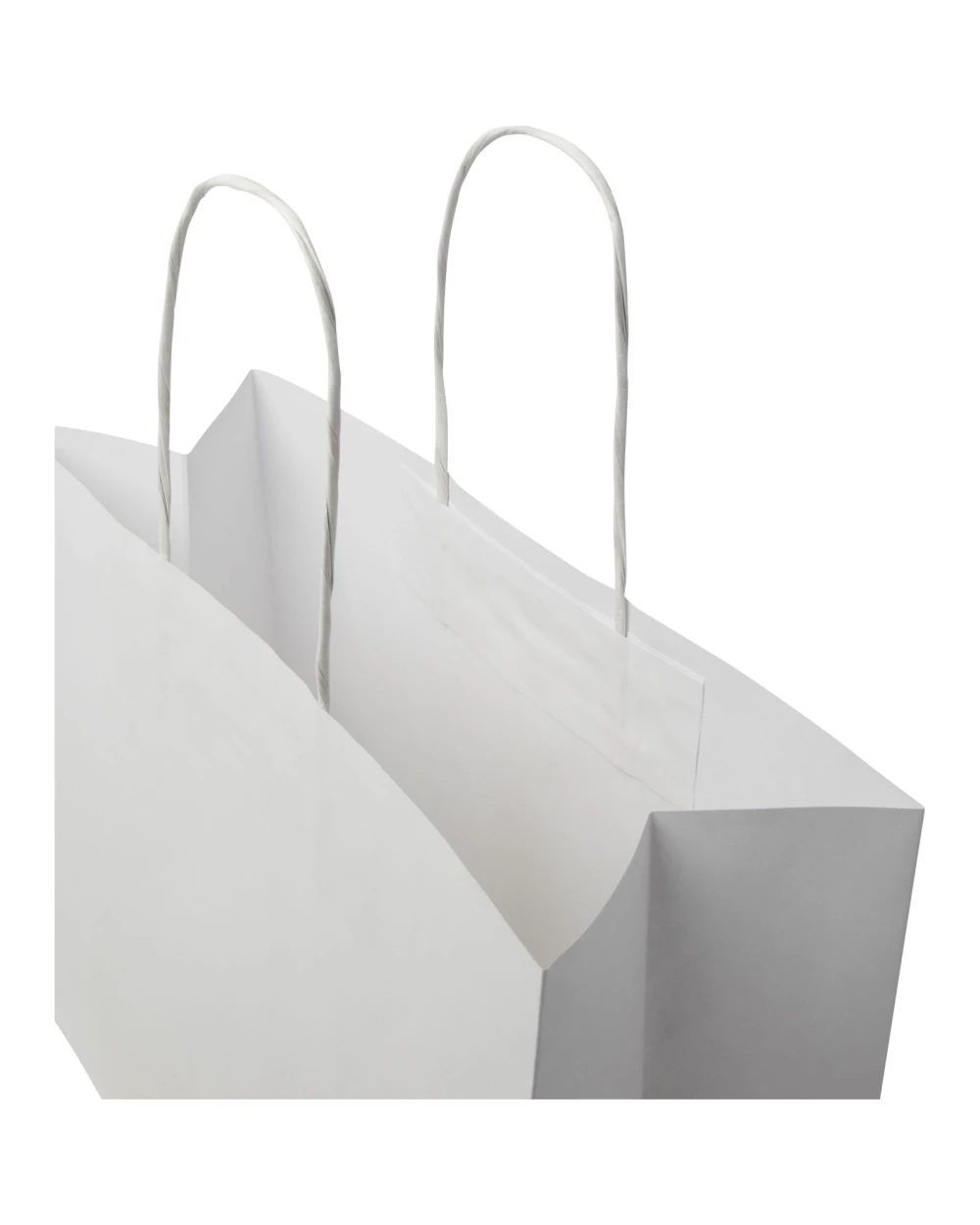 Tassen & Zakken 4DO Papieren tas 120 g/m2 gemaakt van kraftpapier met gedraaide handvaten - 31 x 12 x 25 cm voor bedrukking &amp; borduring