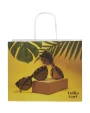 4DO Kraftpapiertasche 120 g/m² mit gedrehten Griffen – 31 × 12 × 25 cm Taschen personalisierbar