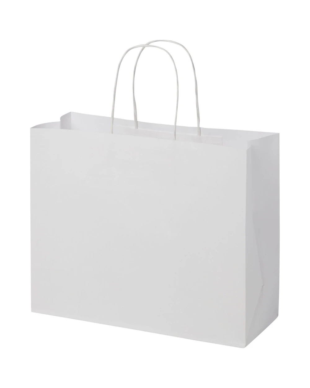 4DO Kraftpapiertasche 120 g/m² mit gedrehten Griffen – 31 × 12 × 25 cm Taschen personalisierbar