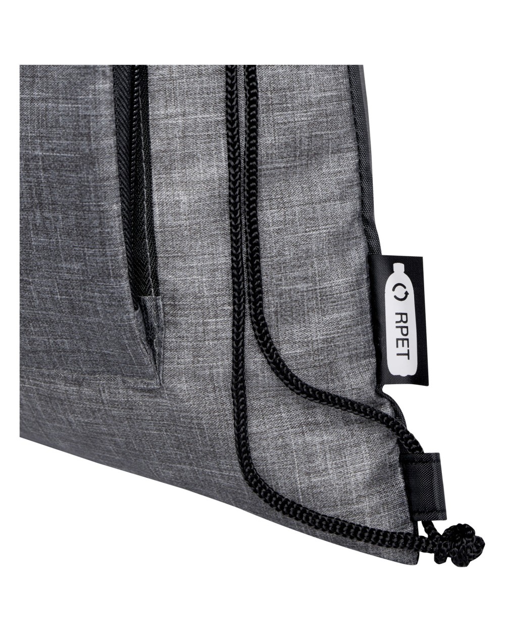 Tassen & Zakken 4DO Ash gerecyclede opvouwbare tas met trekkoord 7L voor bedrukking &amp; borduring