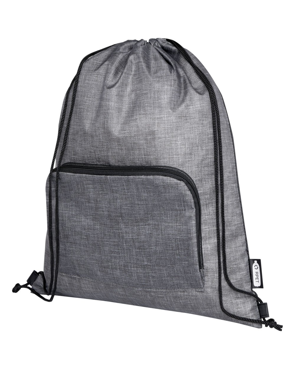 Tassen & Zakken 4DO Ash gerecyclede opvouwbare tas met trekkoord 7L voor bedrukking &amp; borduring