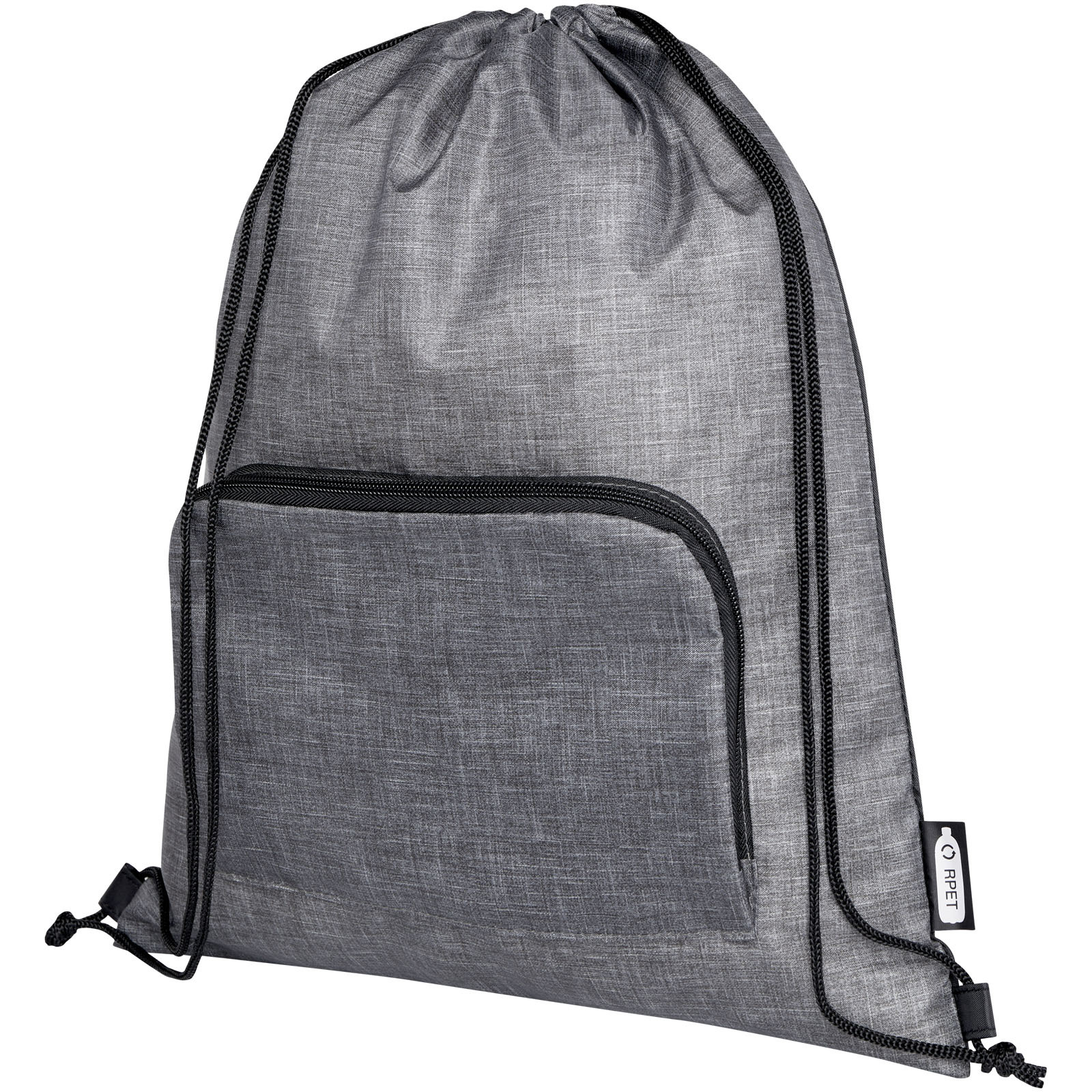 Sacs & Bagagerie personnalisable 4DO Sac pliable 7 L recyclé avec cordon de serrage Ash