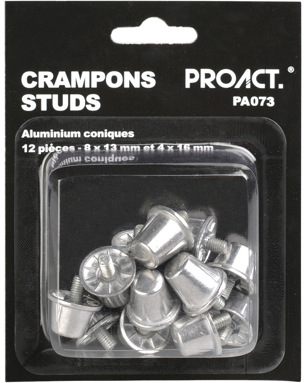 Accessoires personnalisable PROACT Boîte de 12 crampons alu coniques