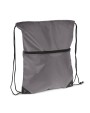 4DO Kordelzugtasche 210T R-PET mit Reißverschluss Taschen personalisierbar