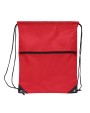4DO Kordelzugtasche 210T R-PET mit Reißverschluss Taschen personalisierbar