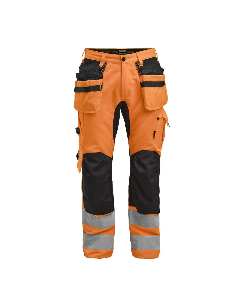 JOBMAN 2240 Bundhose Stretch Hi-Vis mit Hängetaschen Hosen personalisierbar
