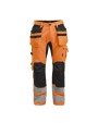 Pantalons personnalisable JOBMAN 2240 Pantalon d'artisan stretch Hi-Vis