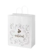 Tassen & Zakken 4DO Kraft papieren tas 80–90 g/m² met gedraaide handvatten – 32 x 17 x 39 cm voor bedrukking &amp; borduring